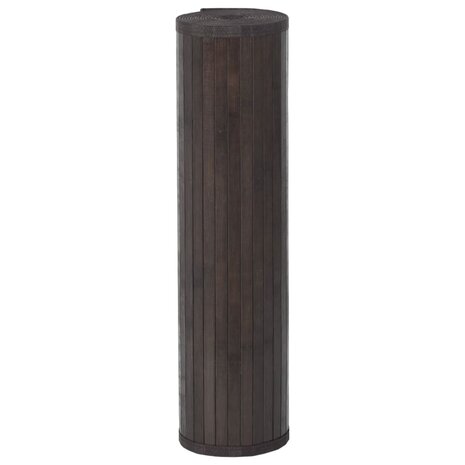Vloerkleed rechthoekig 70x100 cm bamboe donkerbruin 3
