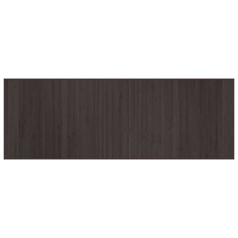 Vloerkleed rechthoekig 70x200 cm bamboe donkerbruin 2