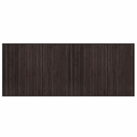 Vloerkleed rechthoekig 80x200 cm bamboe donkerbruin 2