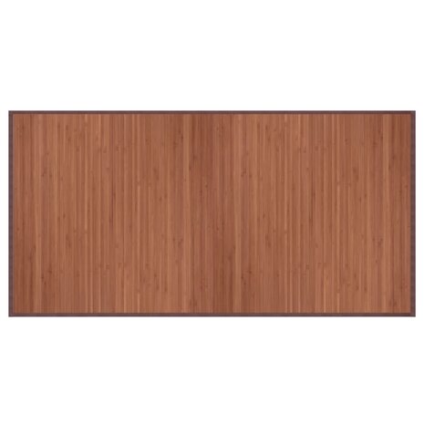 Vloerkleed rechthoekig 100x200 cm bamboe bruin 2