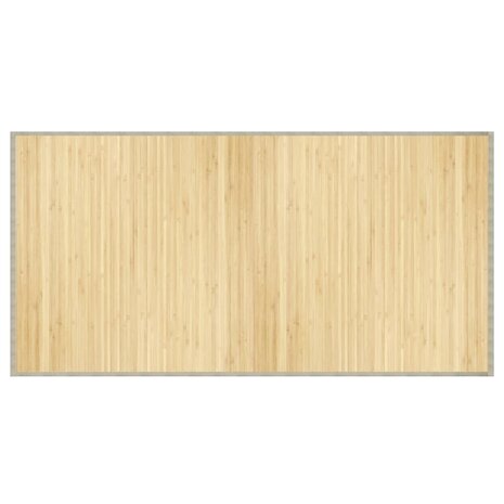 Vloerkleed rechthoekig 100x200 cm bamboe lichtnaturel 2