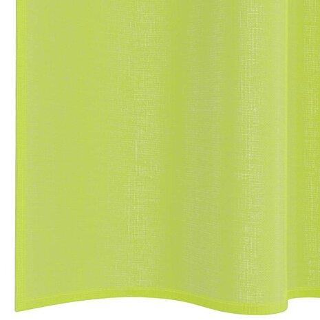Gordijnen voile met roedezakken 2 st appelgroen 6