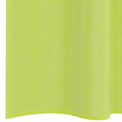 Gordijnen voile met roedezakken 2 st appelgroen 6