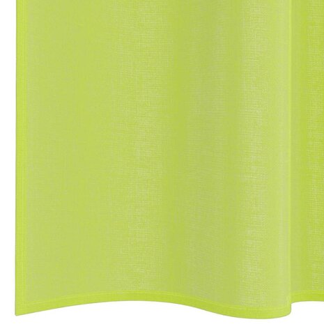 Gordijnen voile met roedezakken 2 st appelgroen 6