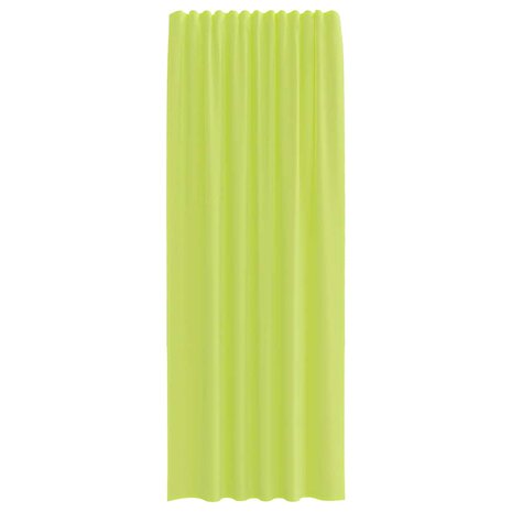 Gordijnen voile met roedezakken 2 st appelgroen 4