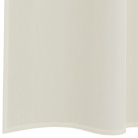 Gordijnen voile met roedezakken 2 st crèmekleurig 6