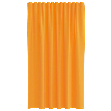 Gordijnen voile met roedezakken 2 st oranje 4