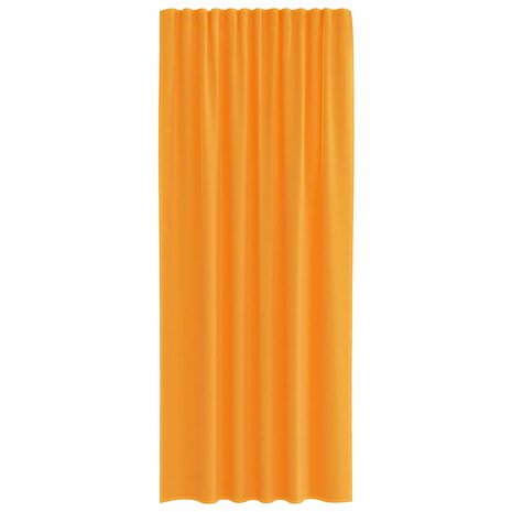 Gordijnen voile met roedezakken 2 st oranje 4