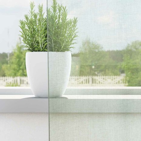 Gordijnen voile met roedezakken 2 st lichtgrijs 3