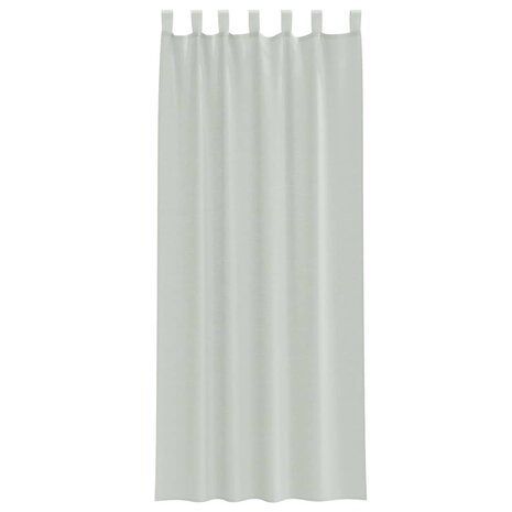 Gordijnen voile met roedezakken 2 st lichtgrijs 4