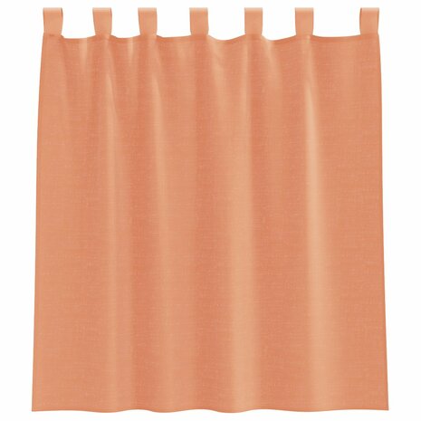 Voile gordijnen met roedezakken 2 st terracotta 4