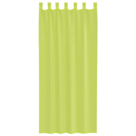 Gordijnen voile met lipje Top 2 st Appelgroen 4