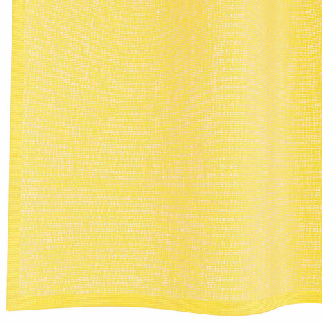 Gordijnen voile met lussen 2 st 140x140 cm geel 6