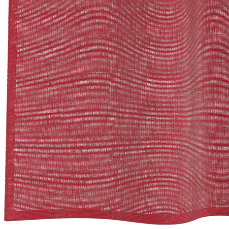 Gordijnen voile met lussen 2 st 140x140 cm wijnrood 6