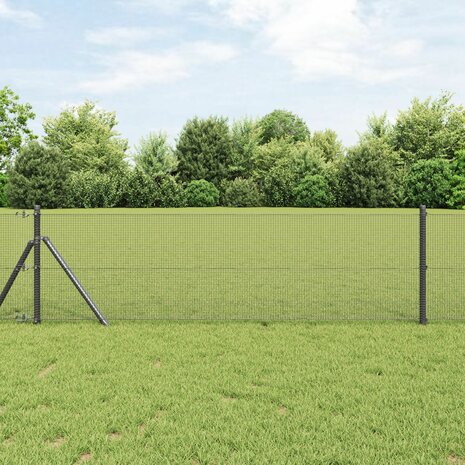 Gelast Draadhek Grijs 0,6x25 m Staal 1
