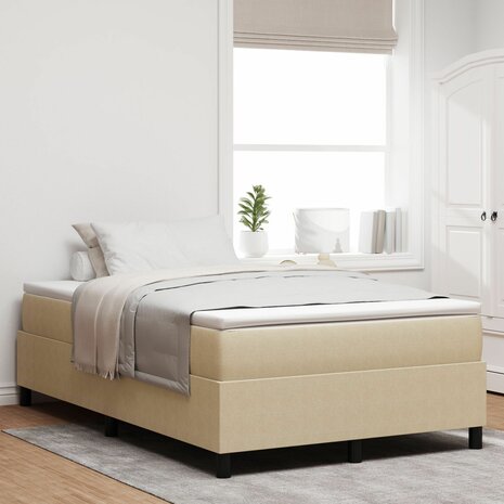 Boxspringbed ribfluweel lichtgroen grijs Small Double 1