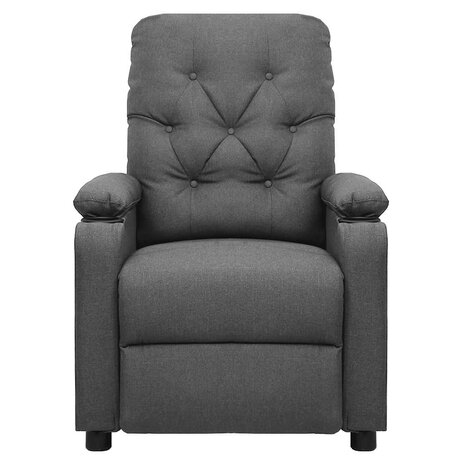 Massagestoel elektrisch stof lichtgrijs 3