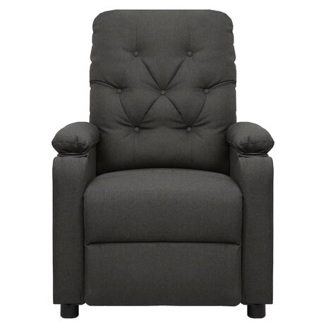 Massagestoel elektrisch stof donkergrijs 3