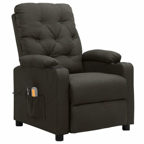 Massagestoel elektrisch stof taupe 2