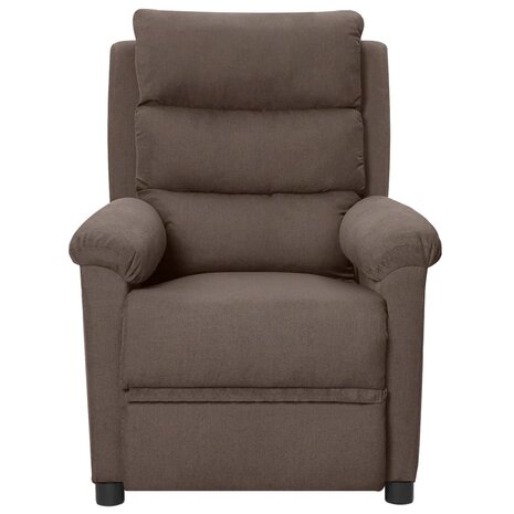 Massagestoel elektrisch stof taupe 3