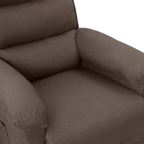 Massagestoel elektrisch stof taupe 6
