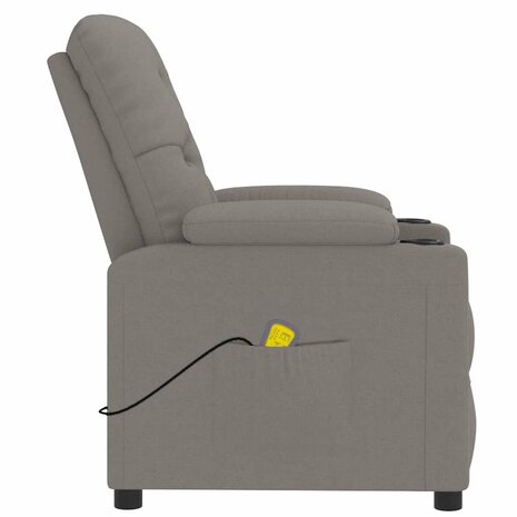Massagestoel stof taupe 5
