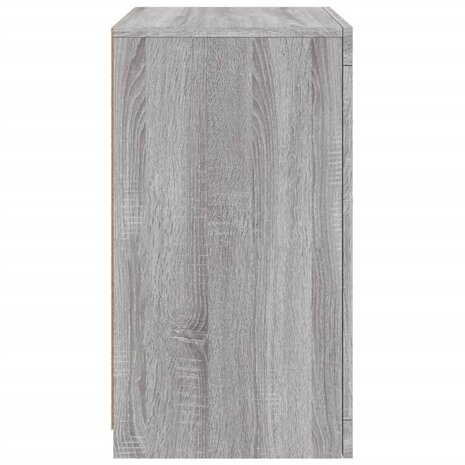 Bijzetkastjes met LED 2 st bewerkt hout grijs sonoma eikenkleur 9