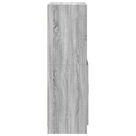 Keukenkast 57x41,5x131,5 cm bewerkt hout grijs sonoma eiken 6