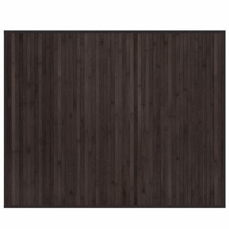 Vloerkleed rechthoekig 80x100 cm bamboe donkerbruin 2