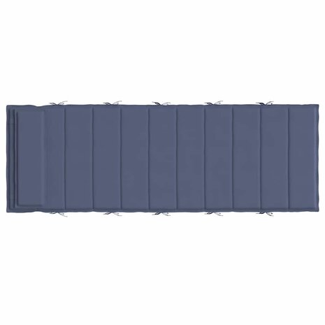 Ligbedkussen 180x60x4 cm oxford stof marineblauw 5