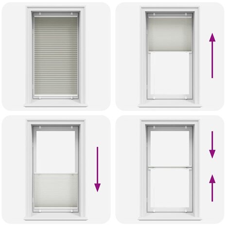 Plissé rolgordijn 70x150 cm stofbreedte 69,4 cm polyester 5