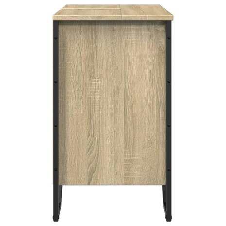 Wastafelkast 60x35x60 cm bewerkt hout sonoma eikenkleurig 5