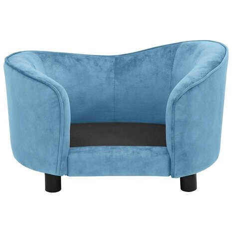 Hondenbank 69x49x40 cm pluche turquoise 6