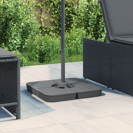 4-delige Set parasolvoeten voor kruisvoet parasol 100 kg PP 1