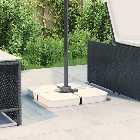 4-delige Set parasolvoeten voor kruisvoet parasol 100 kg PP 1