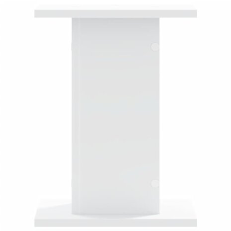 Plantenstandaards 2 st 30x30x40 cm bewerkt hout wit 6