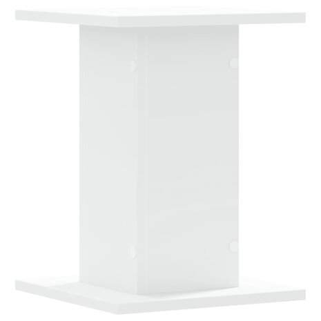 Plantenstandaards 2 st 30x30x40 cm bewerkt hout wit 7