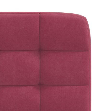 Eetkamerstoelen 2 st fluweel wijnrood 7