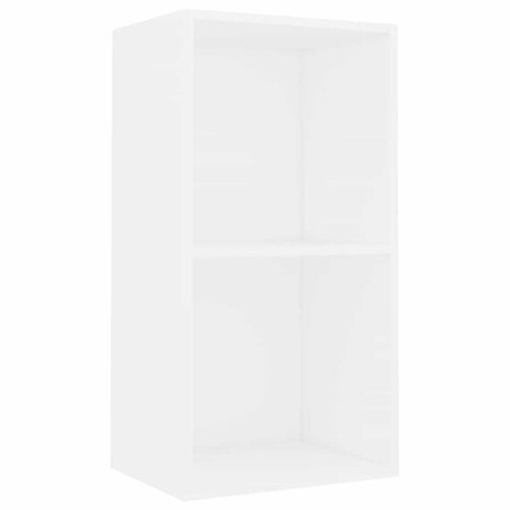 Boekenkast 40x30x76,5 cm bewerkt hout wit 2