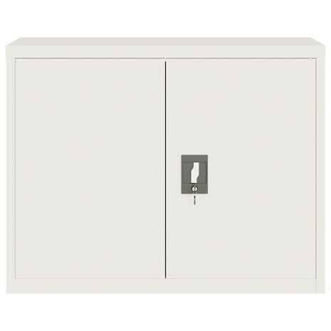 Archiefkast 90x40x70 cm staal wit 3