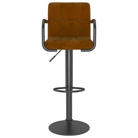 Barkruk fluweel bruin 3