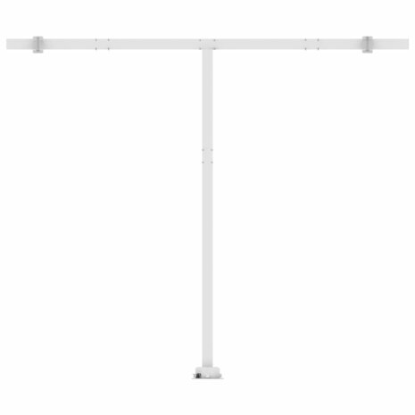 Luifel vrijstaand handmatig uittrekbaar 350x250 cm crèmekleurig 8