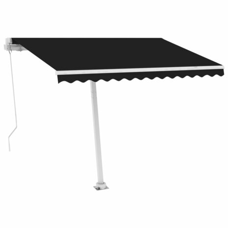 Luifel vrijstaand handmatig uittrekbaar 350x250 cm antraciet 4