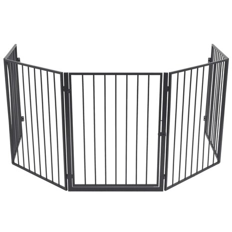 Openhaardhek staal zwart  3