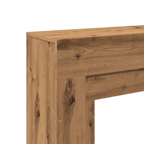 Haardombouw 100x30x87,5 cm bewerkt hout artisanaal eikenkleurig 7