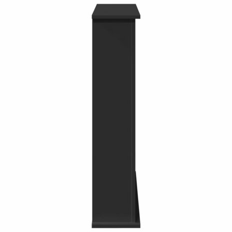 Haardombouw 75x20x87,5 cm bewerkt hout zwart 5