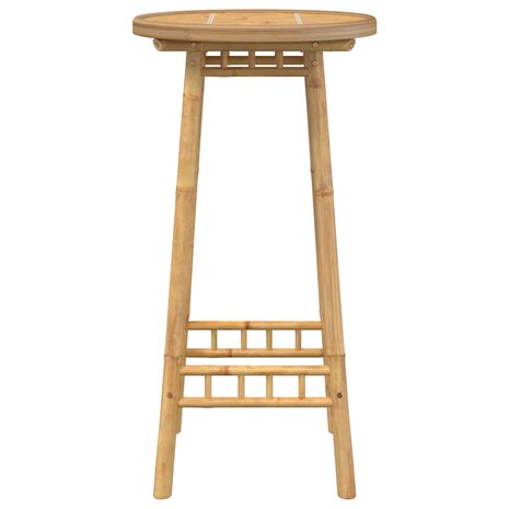 Bartafel voor buiten Rond Ø55x100 cm bamboe 5