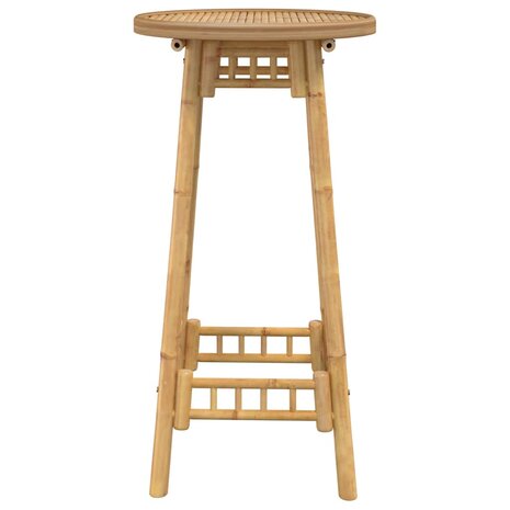 Bartafel voor buiten Rond Ø55x100 cm bamboe 6