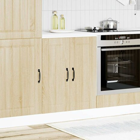 Spoelbakonderkast Lucca bewerkt hout sonoma eikenkleurig 2