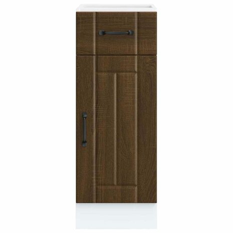 Keuken onderkast Lucca bewerkt hout bruin eikenkleur 4